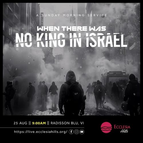 No King in Israel Banner 1 A